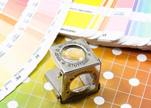 prepress loep pantone kleuren